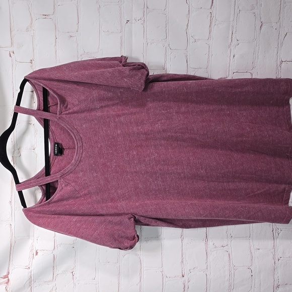 torrid Tops - Torrid Off Shoulder Burgundy Shirt Womens Size 3
